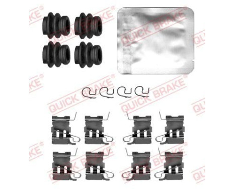 Accessory set, disc brake pad