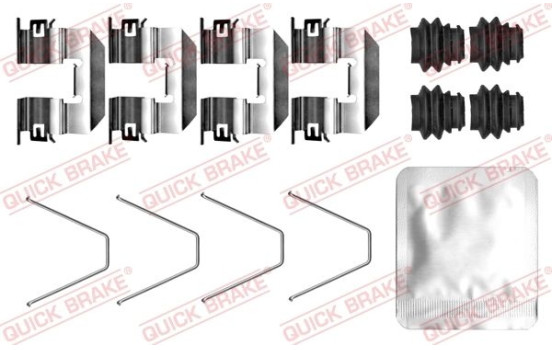 Accessory set, disc brake pad
