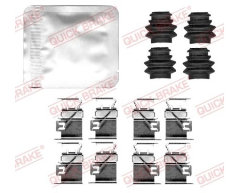 Accessory set, disc brake pad