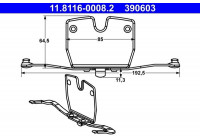 Spring, brake caliper