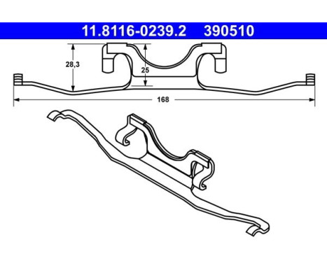 Spring, brake caliper