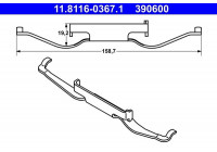 Spring, brake caliper