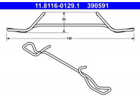 Spring, brake caliper