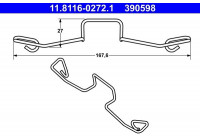 Spring, brake caliper