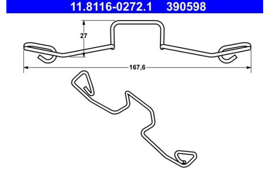 Spring, brake caliper