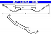 Spring, brake caliper