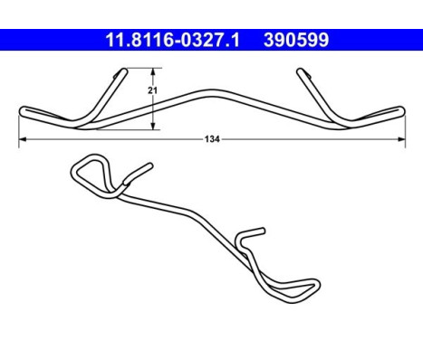 Spring, brake caliper