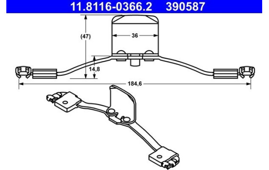 Spring, brake caliper