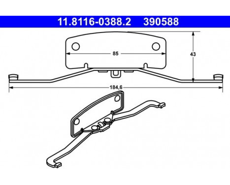 Spring, brake caliper