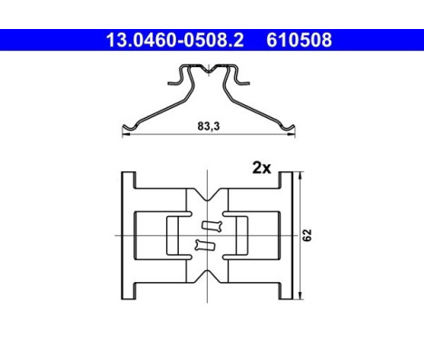 Accessory Kit, disc brake pad