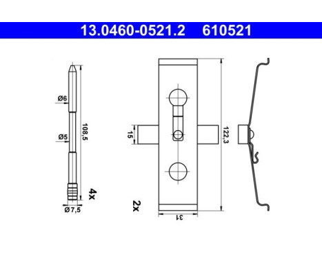 Accessory Kit, Disc Brake Pad