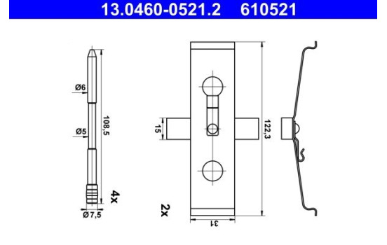 Accessory Kit, Disc Brake Pad