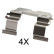 Accessory Kit, disc brake pads