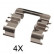 Accessory Kit, disc brake pads