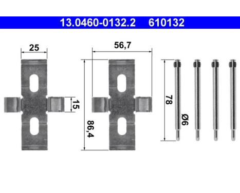 Accessory Kit, disc brake pads