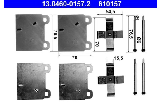Accessory Kit, disc brake pads