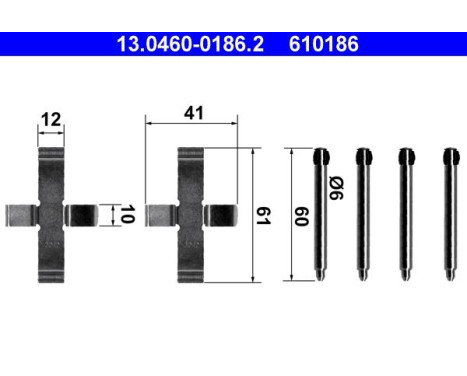 Accessory Kit, disc brake pads
