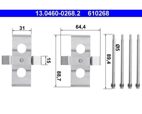 Accessory Kit, disc brake pads