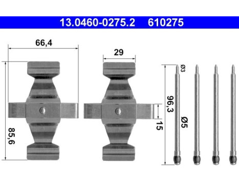 Accessory Kit, disc brake pads