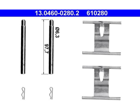 Accessory Kit, disc brake pads