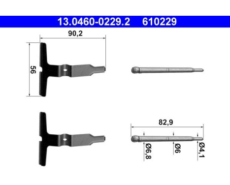 Accessory Kit, disc brake pads
