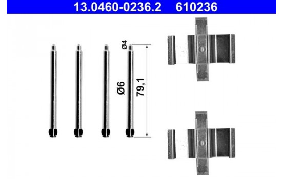 Accessory Kit, disc brake pads