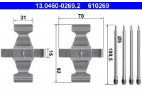 Accessory Kit, disc brake pads