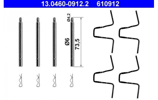 Accessory Kit, disc brake pads