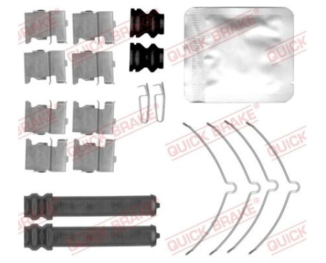 Accessory set, disc brake pad