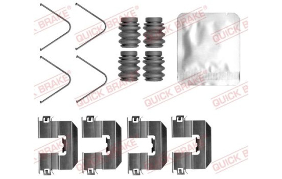 Accessory set, disc brake pad