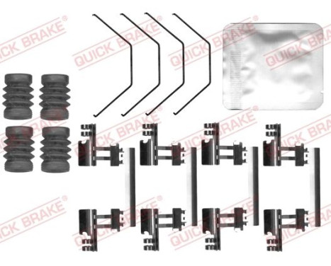 Accessory set, disc brake pad