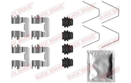 Accessory set, disc brake pad