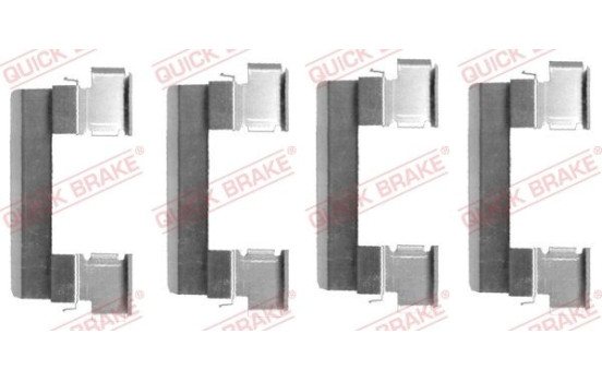 Accessory set, disc brake pad