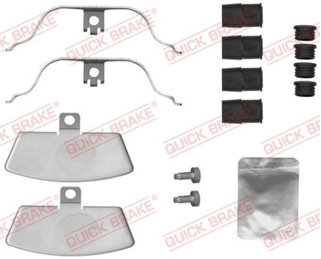 Accessory set, disc brake pad