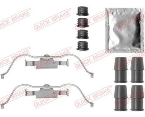 Accessory set, disc brake pad
