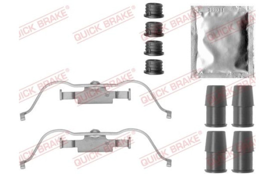 Accessory set, disc brake pad