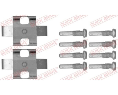 Accessory set, disc brake pad