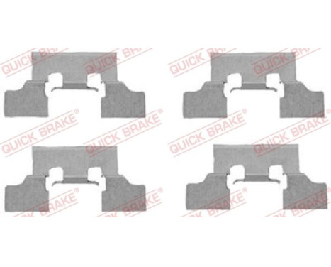 Accessory set, disc brake pad