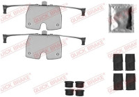 Accessory set, disc brake pad