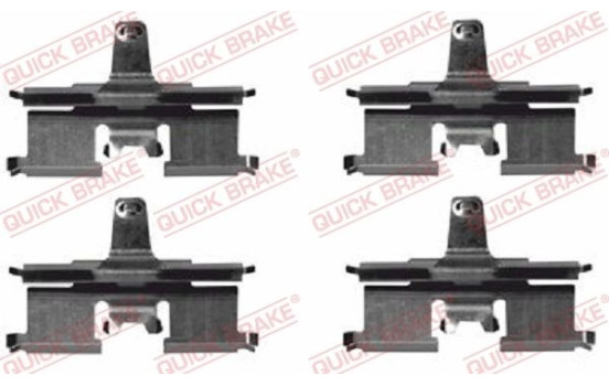 Accessory set, disc brake pad