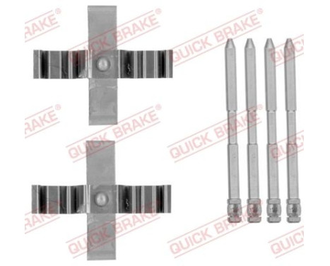 Accessory set, disc brake pad