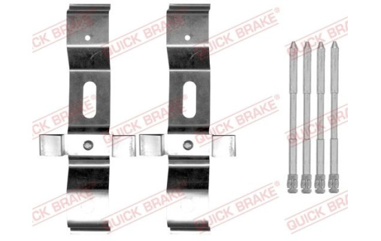 Accessory set, disc brake pad
