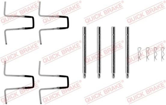 Accessory set, disc brake pad