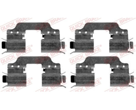 Accessory set, disc brake pad
