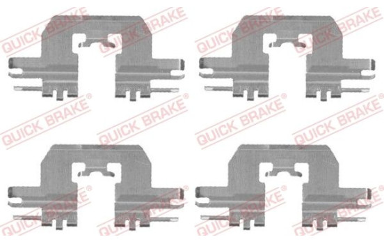 Accessory set, disc brake pad