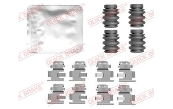 Accessory set, disc brake pad