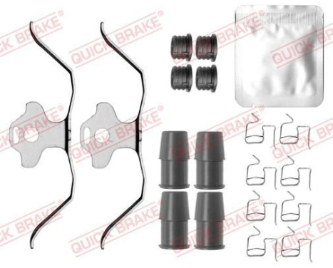 Accessory set, disc brake pad