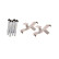 Accessory set, disc brake pad