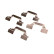 Accessory set, disc brake pad