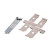 Accessory set, disc brake pad